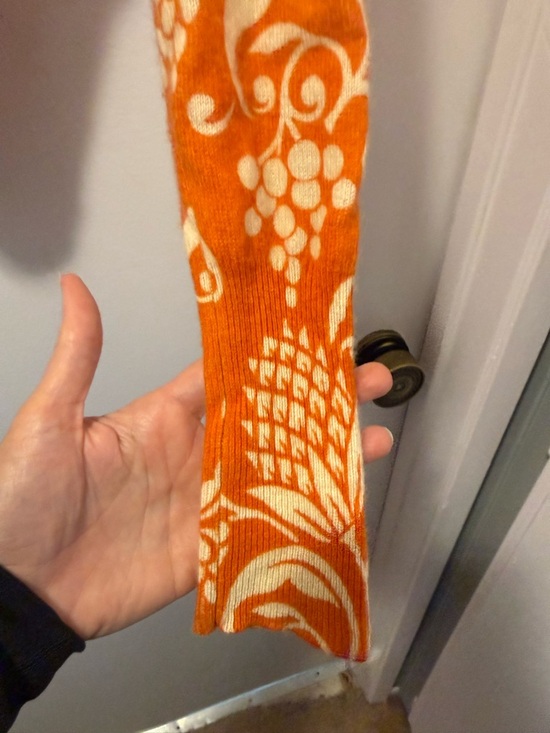 Orange lucky brand Floral Button-Front Cardigan - Picture 5 of 6